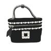 ROGER VIVIER RBWANMH70000LU Crystal Faux Pearl Vanity Velvet Micro 2WAY Hand Bag