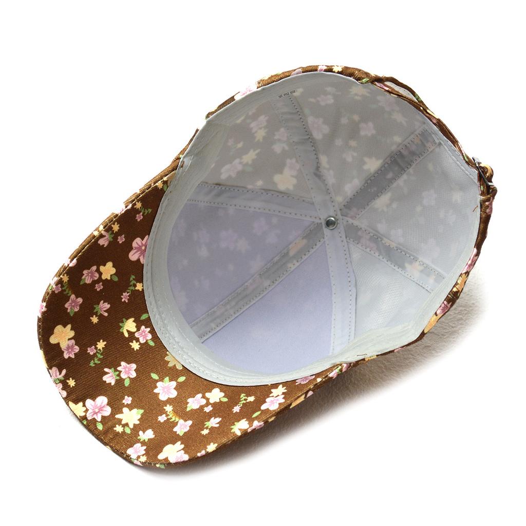 Spring and Summer New Printed Cap Women's Korean Version Fashion Versatile Floral Baseball Cap Outdoor Sun Protection Hat