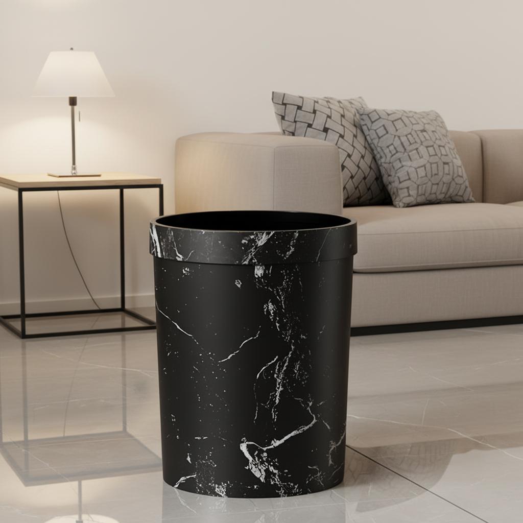 Schlafzimmer Badezimmer Haushalt 10L 16L Sternen Schwarz Umweltfreundlich Ohne Deckel Abfallaufbewahrungskorb Mülleimer Müll Staub Mülltonne
