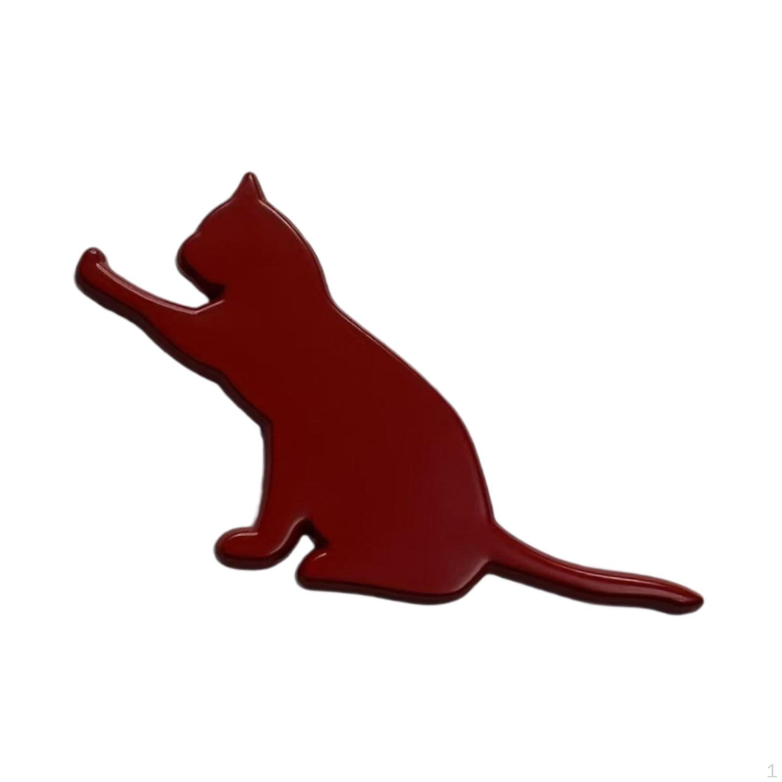 

Наклейка на автомобиль «Кошка», автомобильная наклейка «Животное», металлическая универсальная, компактная, милая, забавная, украшение для красный