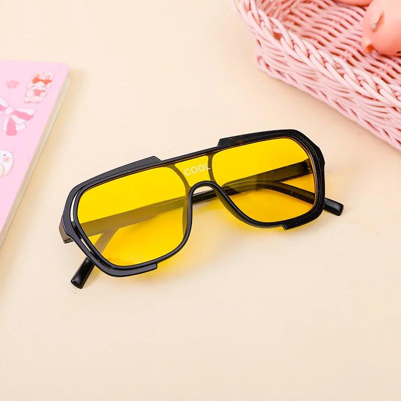 Oversized Stylish Sunshade Eywear Sunglasses for Children Uv400 Vintage Square Frame Eyeglasses Gafas De Sol Polarized Goggles