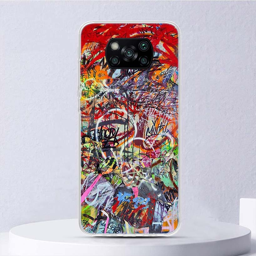 Graffiti Fashion Cool Soft Case For Xiaomi Poco X7 X6 X5 X4 X3 Nfc F7 Ultra F6 F5 Pro Phone Cover F4 Gt F3 M5S M4 M3 M5 M6 Coque