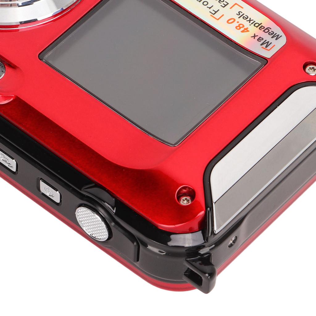 Full HD 2.7K 48MP 10ft Water Resistant Underwater Digital Camera 16X Digital Zoom Front Rear Double Screens Water Resistant Digital Camera