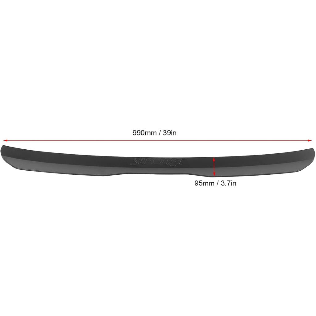 Rear Roof Spoiler, Universal Roof Spoiler Wing Extension Lip for Two Compartment Vehicles Fit for Seat MK1 MK2 MK3 MK4 MK5 MK6 MK7 2000 2021 ABS