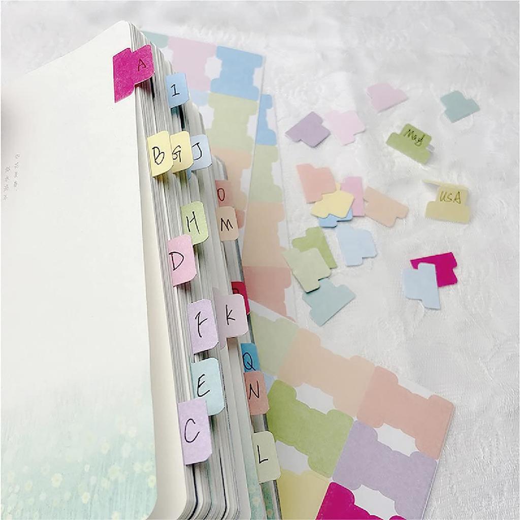 120Pieces Adhesive Index Label Writable Colored Label Adhesive Label Page Marker for Notebook Journal Planner