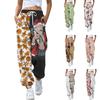2025 Nuevo Otoño/Invierno Navidad Nueva Moda Holgados Adelgazantes Estampado Digital Casual Pantalones de Chándal para Mujer