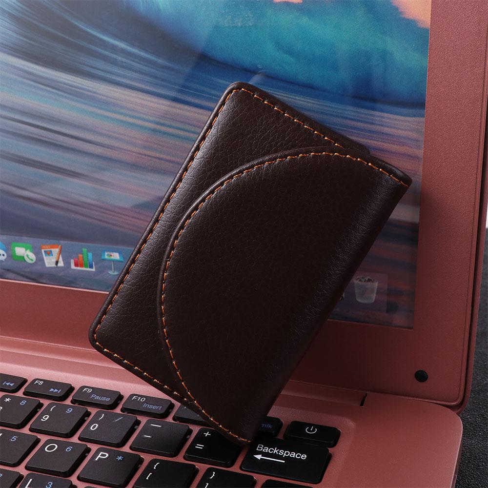 Magnetic Buckle Business Card Holder High Quality ID Card Holder Fashion PU Leather Card Case  Gift