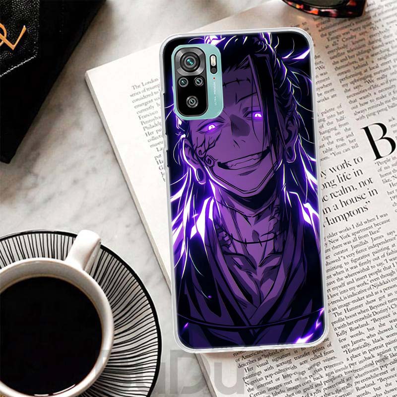 Kaisen J-Jujutsu Geto Suguru Cover For Xiaomi Redmi Note 14 13 12S 12 11 Pro Plus Phone Case 11S 10S 10 11E 11T + 9S 9 Print Coq