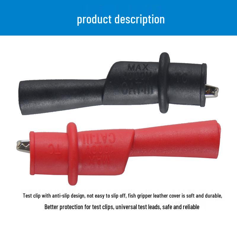 Universal 10A Crocodile Clip Multimeter Probe for Capacitance and Power Tests