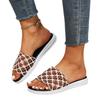 High-top Large-size Flip-flops, New Style Round-toe Open-weave Beach Shoes