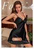Camisón de seda para mujer – Color liso, Ligero, Cómodo, Ropa de dormir de verano