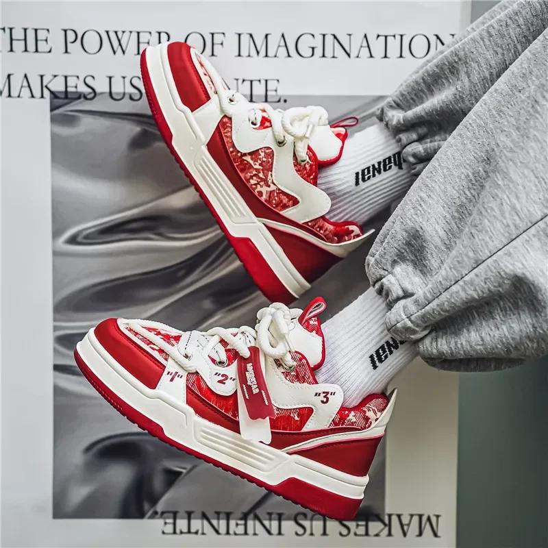 Fashion Luxury Men's Sneakers Fashion Trend Casual Board Shoes Increased Height Thick Bottom Sports Running Shoes Zapatos Para Hombres