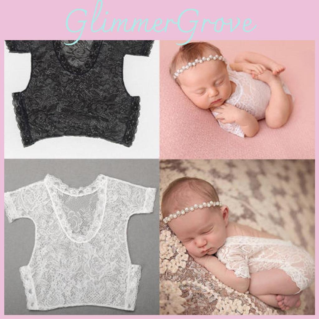 Newborn Infant Baby Girls Floral Lace Romper Bodysuit Jumpsuit Outfit Clothes