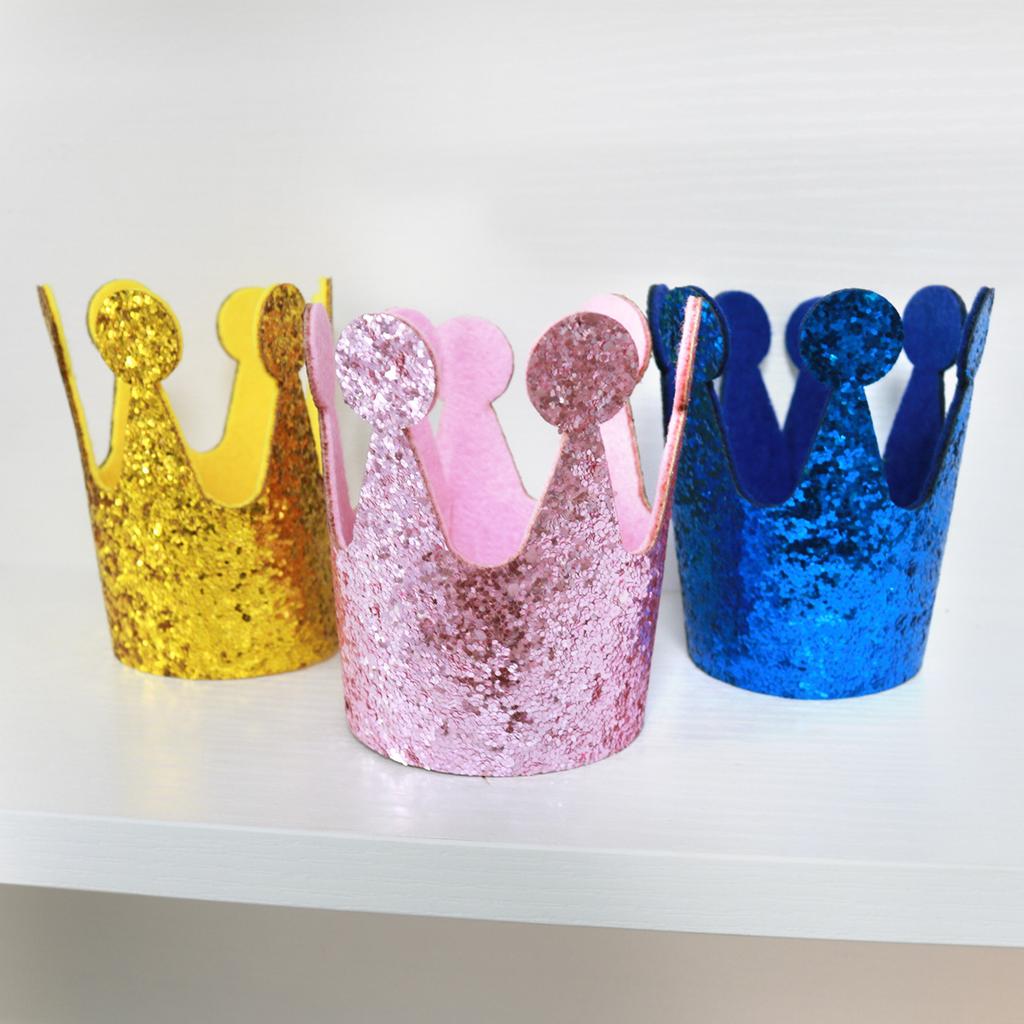 Haustier Geburtstagsparty Hut Dekoration Haustier Katze Hund Pailletten Geburtstagskrone Hut Kopfbedeckung