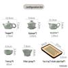 Haofeng 2025 Ru Kiln Kung Fu Ceramic Tea Set