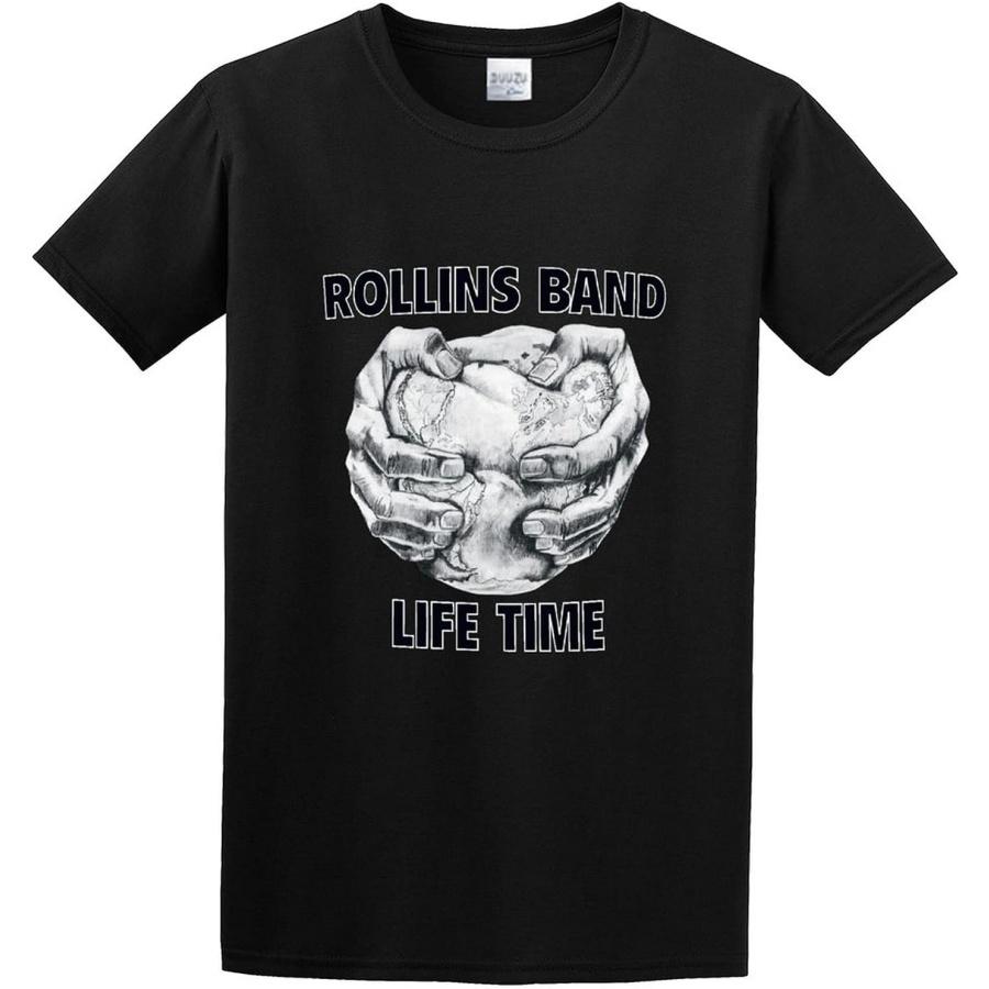 Men s Fashion T Shirts Rollins Band Life Time Rock Rock Band Cool and Breathable Black XXXXXL разноцветный
