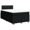 VidaXL Sommier à lattes de lit avec matelas noir 120x190 cm tissu 3289309