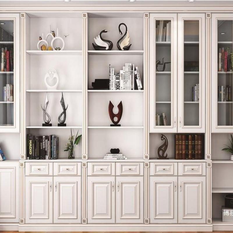 High-Definition Douyin-Moderator-Hintergrund: Bücherregal Bürodeko