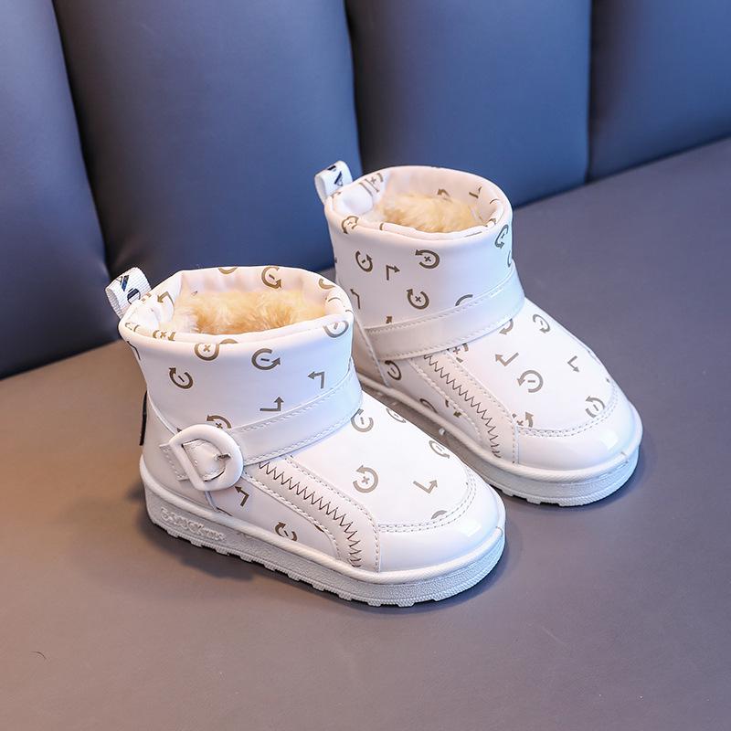Winterstiefel für Kinder: Abriebfeste, Dicke, Warme, Rutschfeste Modestiefel mit Zusätzlichem Fleece für Jungen und Mädchen