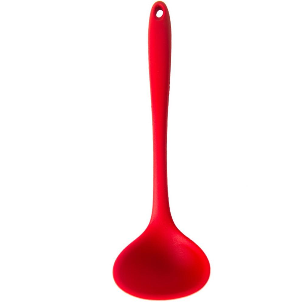 1/7PCS Silicone Non-stick Cookware Tools Red Pot Shovel High Quality Cooking Spoon  Cooking