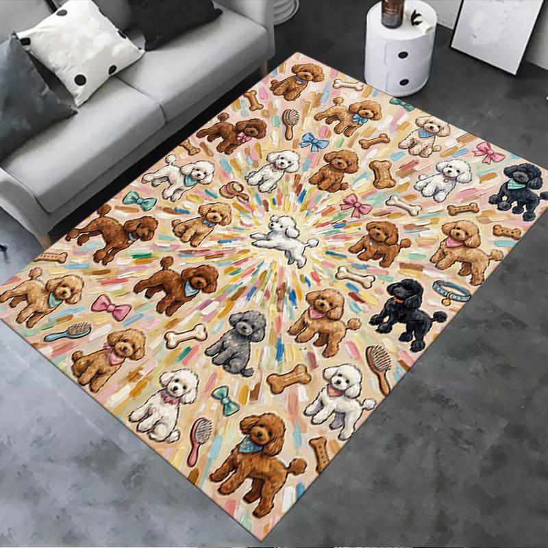 2025 New Cute puppy Carpet Rug for Living Room Bedroom Home Sofa Decoration,Kids play Non-slip Floor Mat