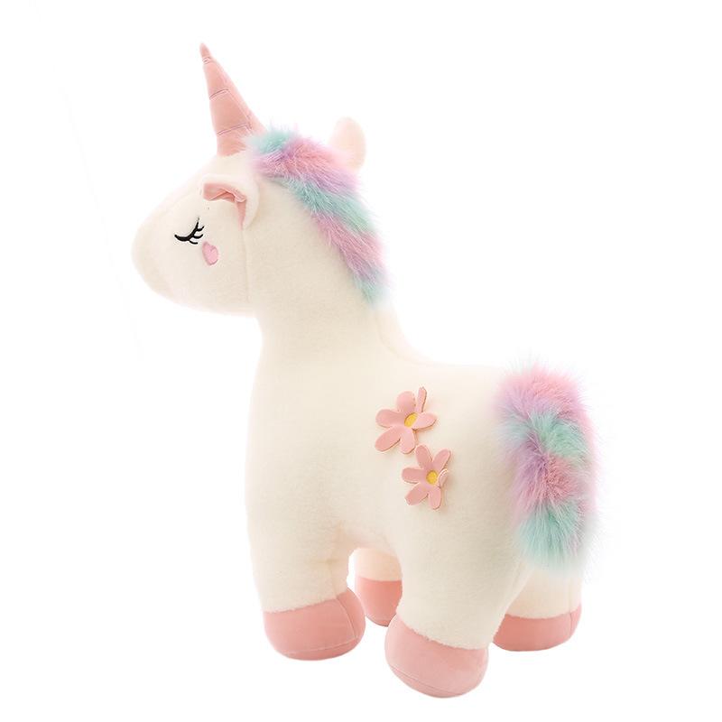 New Doll Rainbow Down Cotton Unicorn Doll Ins Plush Toy Children's Doll