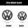 UDXKW1 For VW GOLF 5 GOLF 4 New bright/matt black Car Front Grill/Rear label logo Trunk Emblem Lid Covers Sticker Replace Accessories