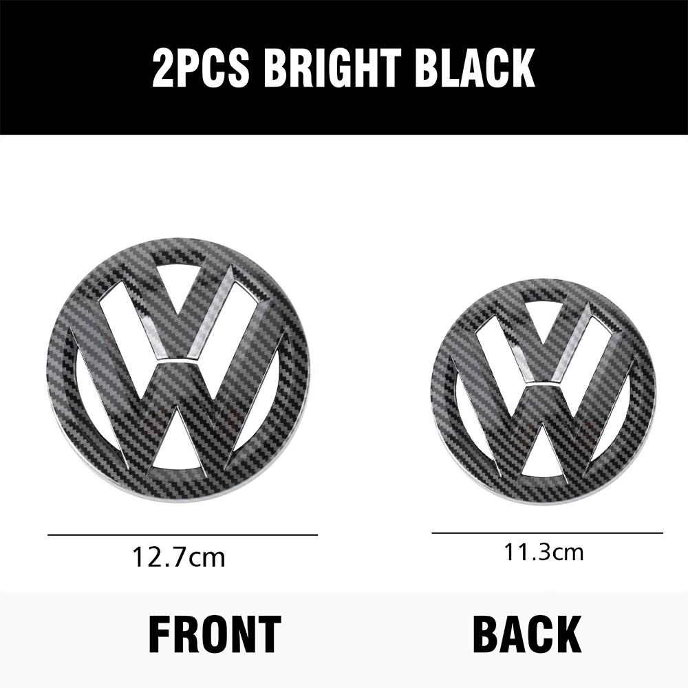 UDXKW1 For VW GOLF 5 GOLF 4 New bright/matt black Car Front Grill/Rear label logo Trunk Emblem Lid Covers Sticker Replace Accessories
