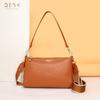 Genuine Leather Women's Bag Fashionable Single-shoulder Crossbody Bag Cowhide Small Square Bag