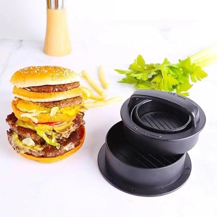 Mașină de presat pentru hamburger pentru carne, formă rotundă, antiaderentă, chifteluțe de burger umplute, grătar de vită, mașină de presă pentru plăcinte, accesorii de bucătărie