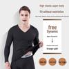 Men's Slim Fit Seamless Fleece-lined Thermal Underwear Set for Autumn