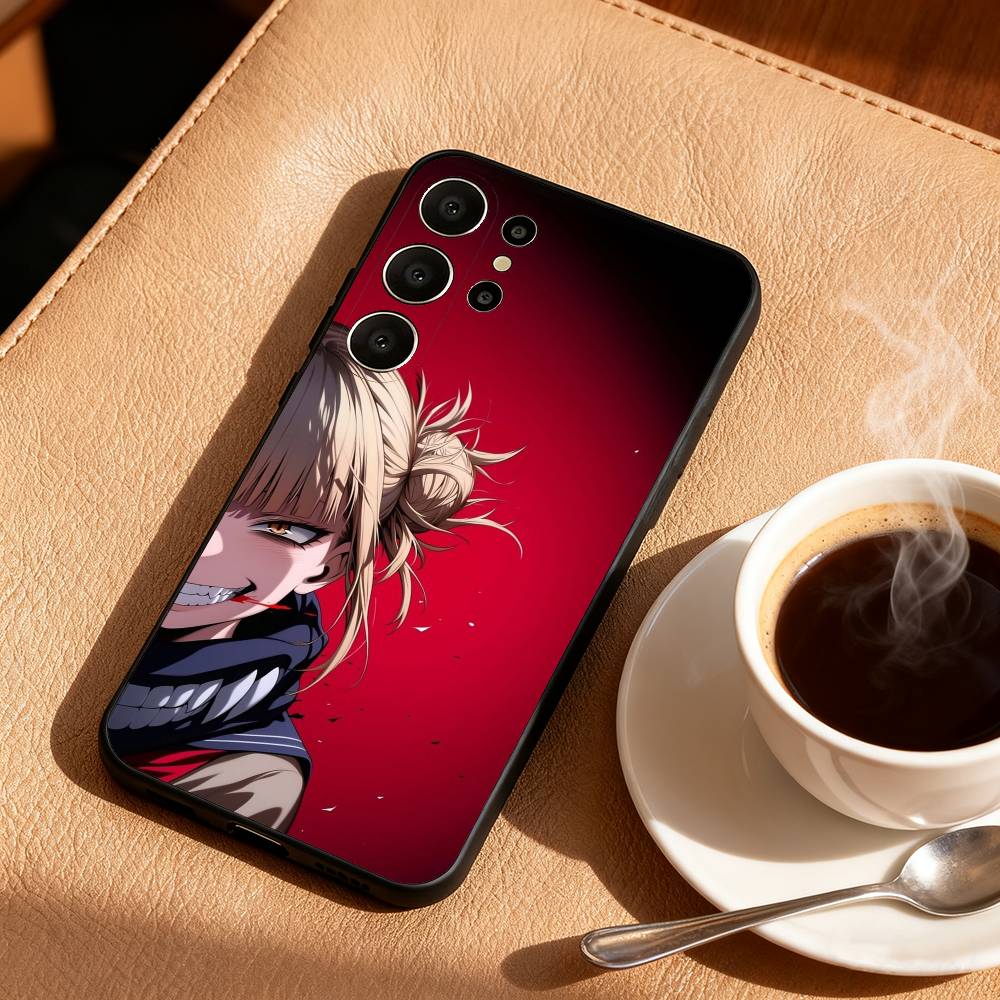 My Hero Anime  H-Himiko Toga Phone Case For Samsung S26,S25,S24,S21,S22,S23,S30,Ultra,S20,FE,Lite,10,9,Black Cover