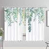 Watercolour Leaves Hummingbird Curtains Living Room Bedroom Home Decor Curtains Floral Polyester Shower Curtain with Hooks