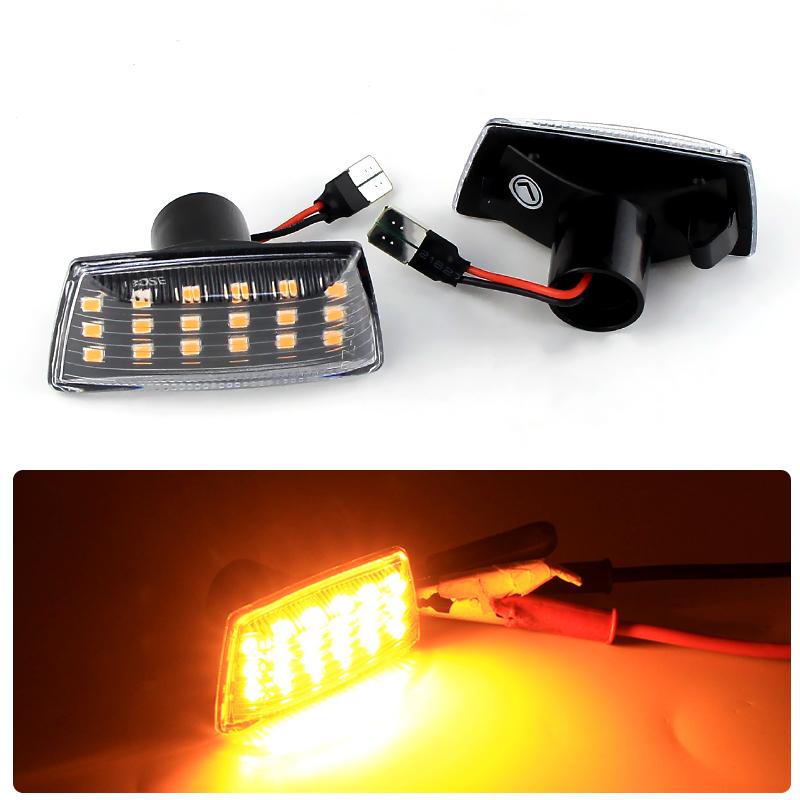 

2PCS Dynamic Side Indicator LED Repeater Turn Signal Marker Light For Opel Zafira B Astra H Corsa D Insignia A Chevrolet Cruze