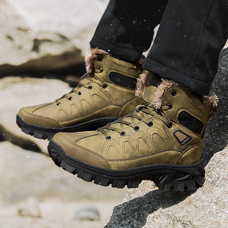 Talla 40- 48 Botas de Nieve de Invierno para Hombre Impermeables para Exteriores Botas de Hombre Estilo Ruso Botines para Hombre Botas de Nieve