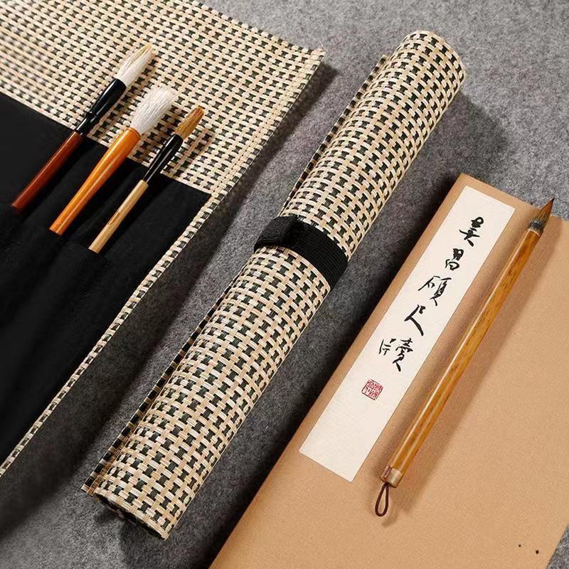 Portable Washable Brush Roll Holder for Calligraphy Brushes Brush Roll