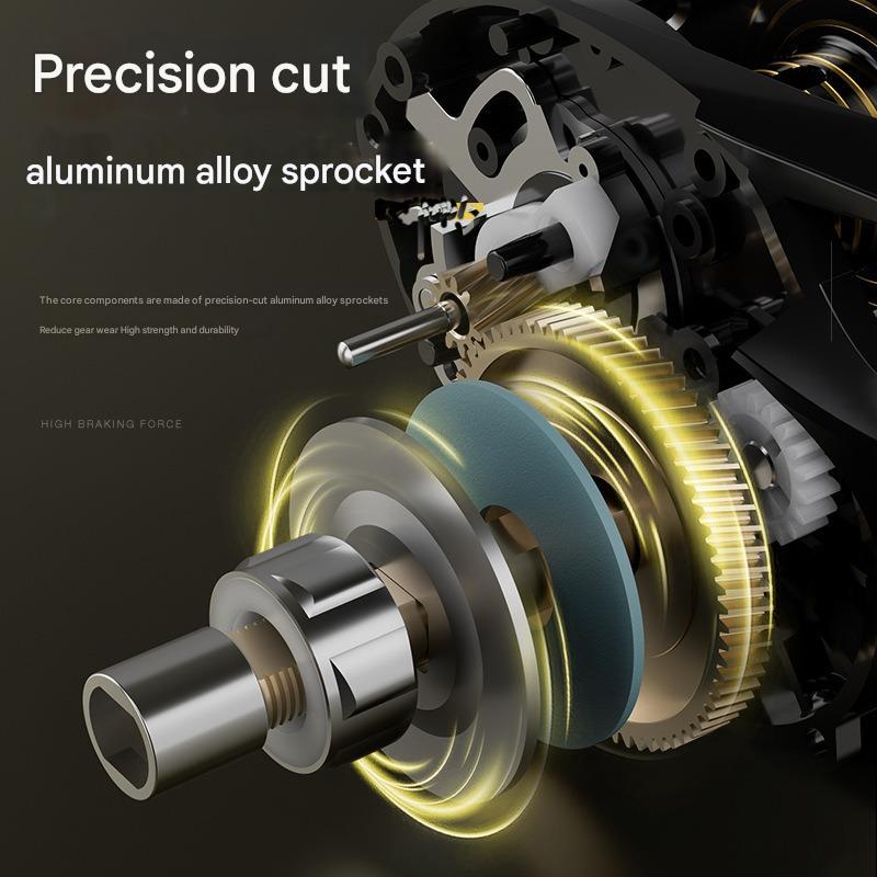 Mavllos 7.2 High Speed Ratio 8KG Strong Brake Anti-explosion Line Unloading Alarm Special Long-distance Casting Reel for Perch/horse Mouth/croaker