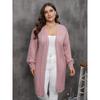Women's Plus Size Hollow Out Autumn New Cardigan Knitted Air Conditioning Sweater Coat