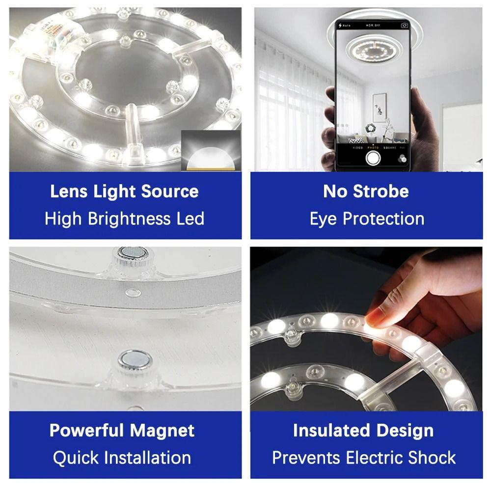 Durable Led Panel Light Round Led Module Ceiling Lamp Replacement Circle Lamp Home