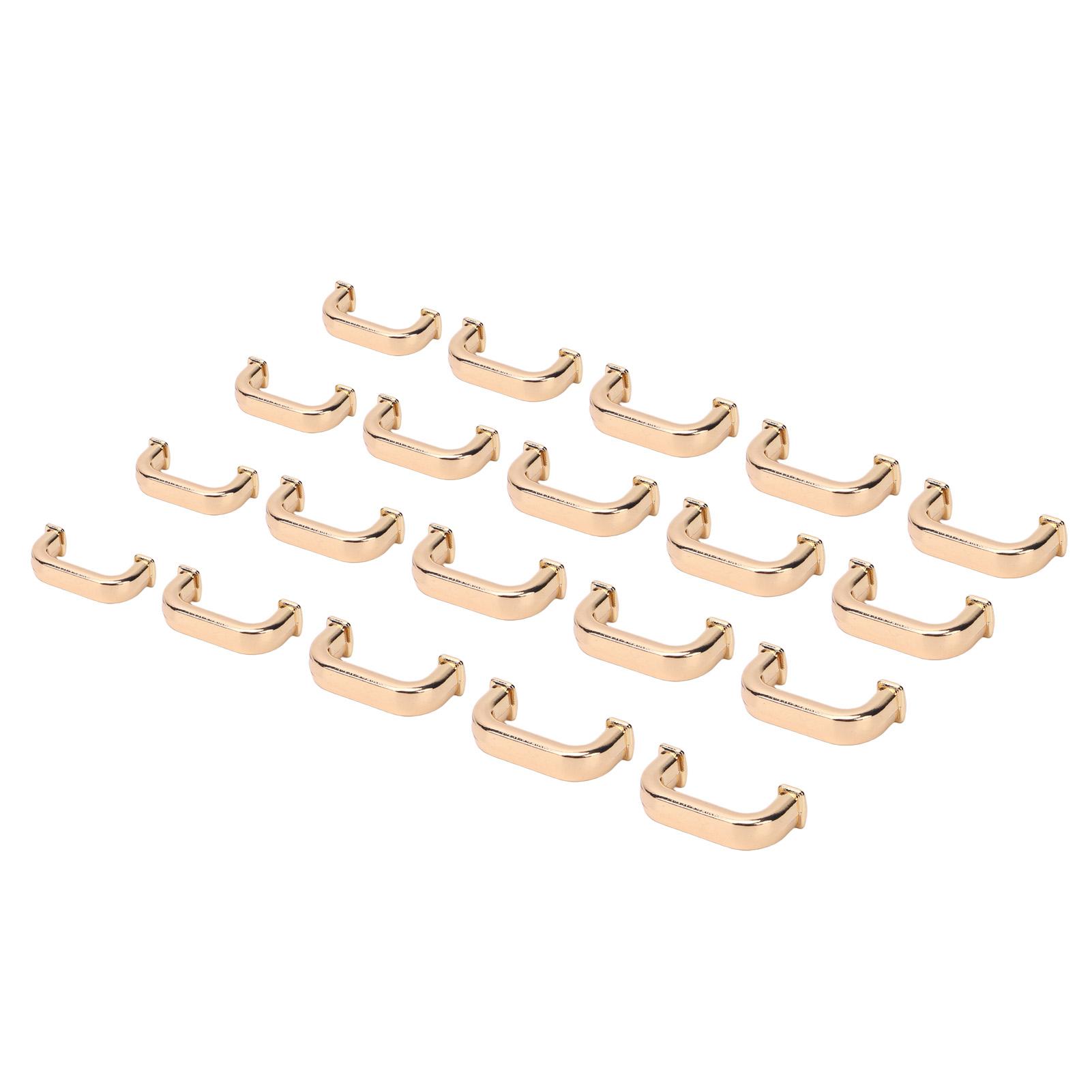 

20 шт. пряжка для арочного моста квадратная 17x8x5 мм из сплава D-образное кольцо соединительная пряжка с винтами PH для сумки золотой