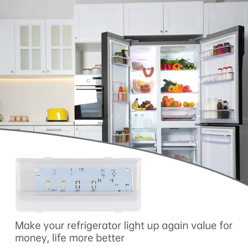 Kühlschrank LED Licht Ersatz W10515057 Kompatibel Inklusive Kunststoffabdeckung Lange Lebensdauer Einfache Installation