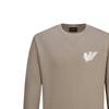 Emporio Armani FW22 Logo Print Loose Fit Crew Neck Long Sleeve Sweatshirt Men Sweatshirt Brown 6L1MB5-1JQNZ-0137