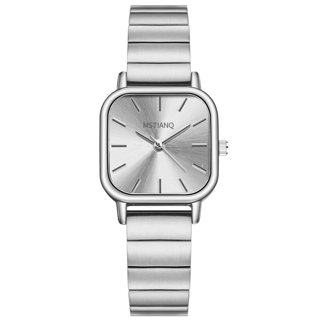 Cold Wind Simple Square Small Dial Watch Female Student Versatile Women Steel Belt Quartz Watch Female