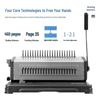 Deli 3874 Manual 21-Hole Comb Binding Machine CN plug (adapter included)