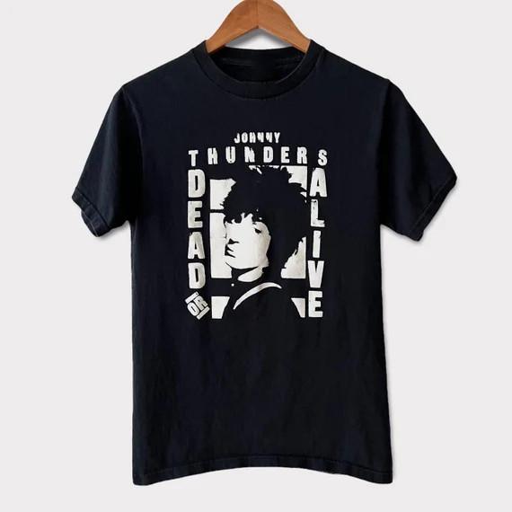 Vtg Johnny Thunders Dead Or Alive T-shirt S to 5XL NZ310 Unisex T-Shirt L