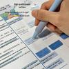 Gradient Index Tabs: Transparent Sticky Notes with Writable Labels and Strong Adhesive