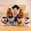 Adorable Graduate Capybara Plush Toy with Cap