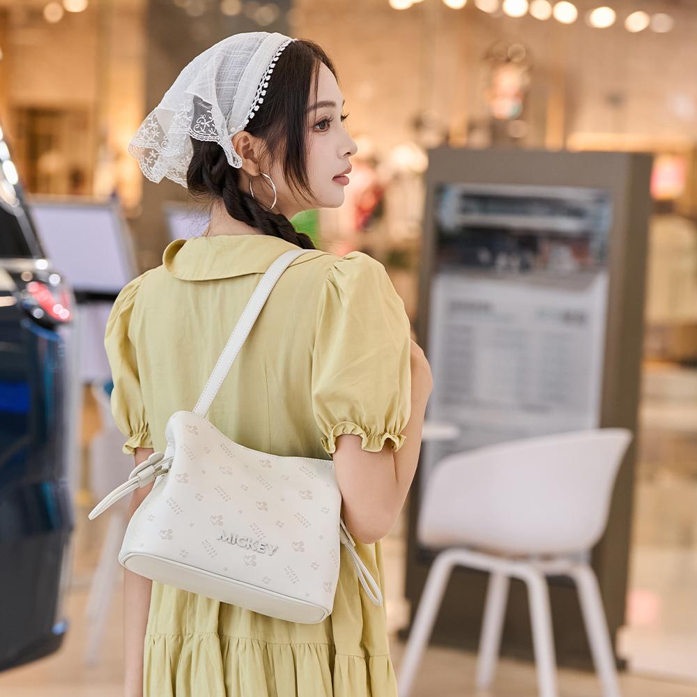 New Disney Mickey Series Pu Shoulder Bag, Crossbody Bag, Dumpling Bag Regular Women's Multicolor BMK-72617