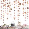 Rose Gold 13th Birthday Decorations Number 13 Circle Dot Twinkle Star Garland Metallic Hanging Streamer Bunting Banner Backdrop for Girls 13 Year Old