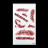 3D Halloween Blutige Narbe Temporäre Tattoo Aufkleber Cosplay Körper Kunst Make-Up Aufkleber
